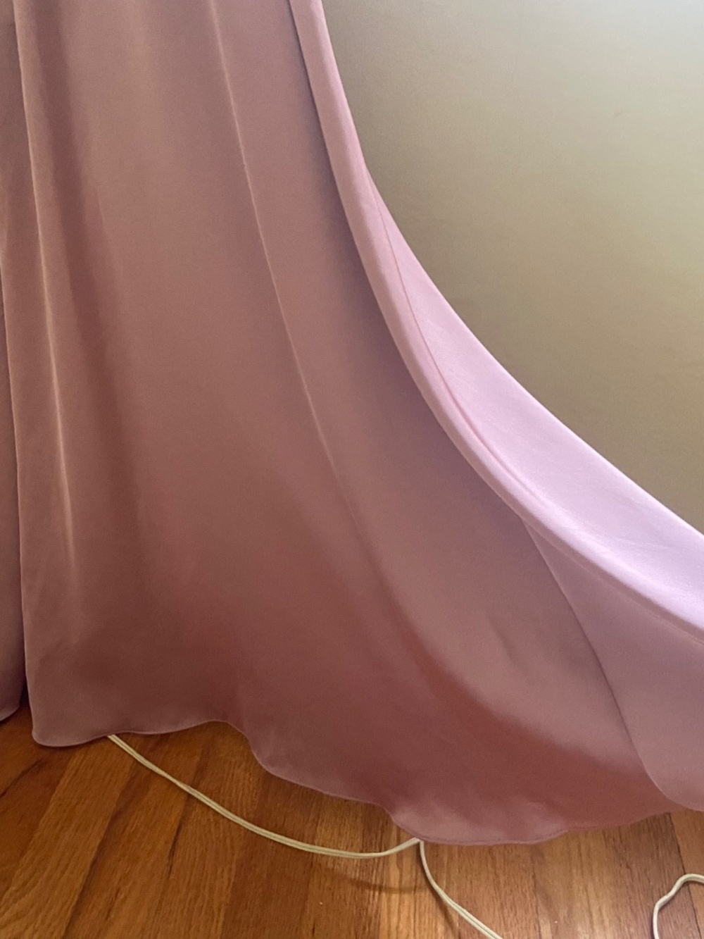 Azazie Frostine Stretch - Dusty Rose - A-Line Bow - Stretch Satin Dress - Picture 6 of 9